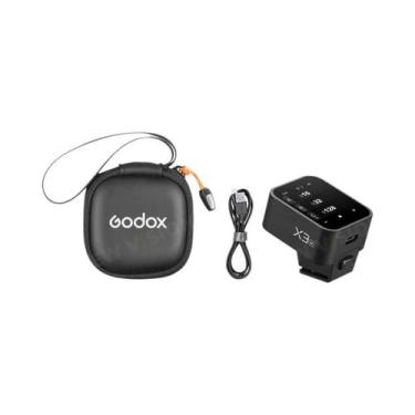 Imagem de Disparador De Flash Sem Fio Godox X3 TTL HSS 2.4G OLED Com Tela Sensív