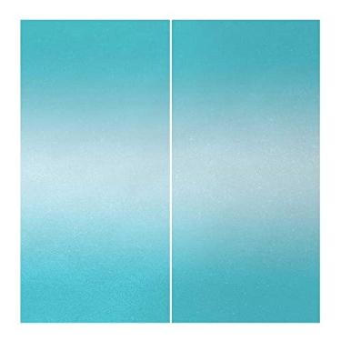 Imagem de Cortina de isolamento térmico Ombre, para quarto, jardim de infância, sala de estar, L 130 x C 137 cm, turquesa