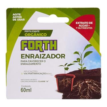 Imagem de Forth Enraizador Líquido Concentrado, Enraizamento, Formação de Raízes, Micronutrientes, Extrato de Algas, Organomineral Classe A, 60ml