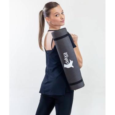 Imagem de Tapete Yoga Mat Exercícios 0,50X1,80 5MM Com Textura DF1031 Preto Dafoca Sports