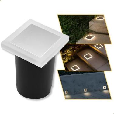 Imagem de Spot Embutido De Chão Balizador Quadrado Led 1w 3000k - VLED