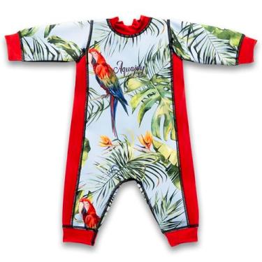 Imagem de Aquajoy Warmsy - Roupa de mergulho reversível premium para bebês - (3 a 6 meses)