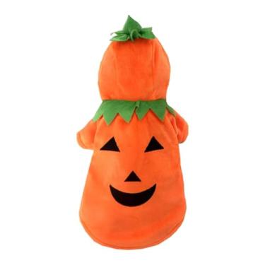 Imagem de Stgfyxgs Animal de Estimação Halloween Abóbora Traje Pequeno Cão Roupas Criativo Filhote de Cachorro Hoodie Animais de Estimação Cosplay Traje Trajes de Abóbor, GG