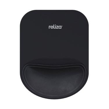 Imagem de Mousepad Ergonômico 17x22cm, Reliza Compact, Com Apoio de Pulso e Base Antiderrapante - Preto