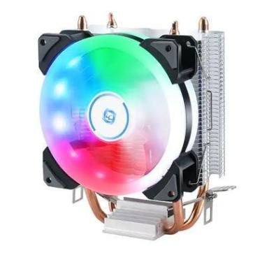 Imagem de Air Cooler Exbom Processador PC, CPU, RGB, P/ Intel E AMD, Universal