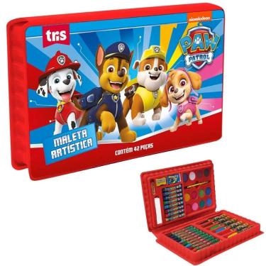 Imagem de Kit Maleta Artistica Patrulha Canina - 42 Peças - Tris