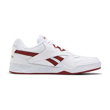 Imagem de Reebok Tênis masculino Royal Bb4500 Low2, Branco/vermelho brasa/branco, 38