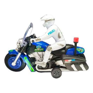 Imagem de Moto Escolta Policial com Luz e Som Cor diversa R3277 - BBR Toys
