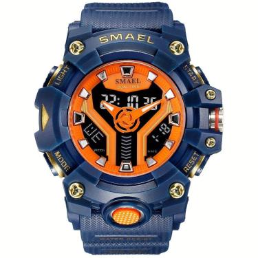 Imagem de Relógio Esportivo Masculino Digital Dual Display Mostrador Luminoso À Prova D`água