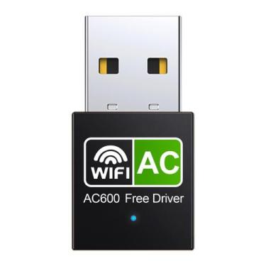 Imagem de Adaptador USB WiFi Flimjibg 600Mbps Dual Band 2.4G 5.8G