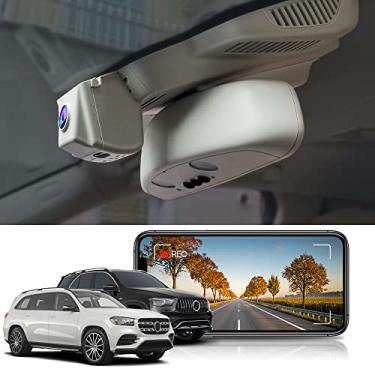 Imagem de Fitcamx Câmera de painel 4K para Mercedes-Benz GLE GLS 350 450 580 V167 X167 (modelo C), visual de fábrica OEM, vídeo UHD 2160P, WiFi e aplicativo integrados, G-sensor, gravação em loop, Plug & Play