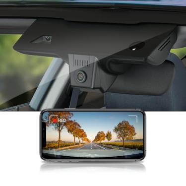 Imagem de Fitcamx Câmera frontal 2K + traseira 1080p para Ram ProMaster e ProMaster EV 2024-2025 (HD2-D2200), estilo OEM, vídeo HD duplo, WiFi e aplicativo integrados, gravação em loop, sensor G, fácil de usar