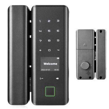 Imagem de Fechadura Digital Eletronica Porta Inteligente App Celular Senha Biome