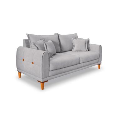 Imagem de Sofá 2 Lugares Lisboa Bouclé Cinza 160 cm