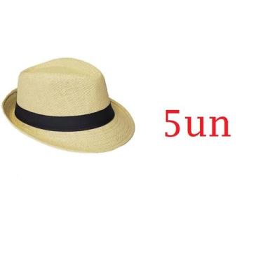 Imagem de Chapéu estilo panamá bege aba curta feminino/ masculino-5un - Lynx pro