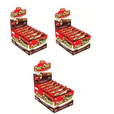 Imagem de Doce Kit de Churros Sabor Chocolate 3 Displays 18 Un em Cada - Jazam