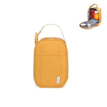 Imagem de NOL Natural Organic Lifestyle Lancheira isolada para adultos – Lancheira, lancheira macia, para trabalho, amarelo-terra