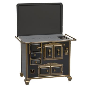 Imagem de Fogão à Lenha Venax N2 Gabinete Imperador Premium - Preto