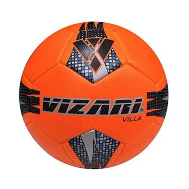 Imagem de Bola de futebol Villa Laranja/Preta/Prata Tamanho 3