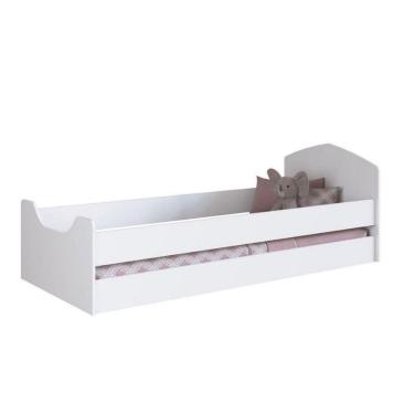 Imagem de Cama Infanto Juvenil Com Protetores 80 Art In Móveis Branco