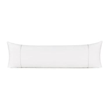 Imagem de Fronha Body Pillow Bordados em Cetim 300F Cerclê - Cerclê Cinza - 40cm x 1,3m