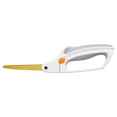Imagem de Fiskars Tesoura de titânio Easy Action, lâminas de aço inoxidável de precisão assistidas por mola, 20 cm