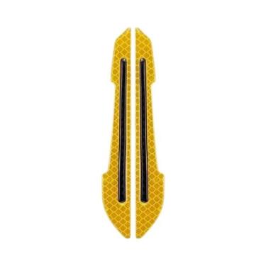 Imagem de Adesivos De Segurança Reflexivos Para Espelho Retrovisor De Carro 2pcs