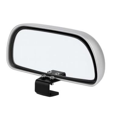 Imagem de Espelhos de ponto cego universais para visão traseira lateral do carro, pacote com 2 espelhos auxiliares ajustáveis de ângulo amplo, espelho de vidro convexo HD para mudanças de faixa de rodagem mais