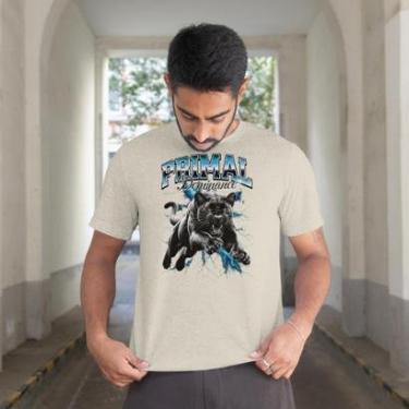 Imagem de Camiseta Masculina Manga Curta Pantera Negra Estilosa Casual em Algodão do P ao G1-Masculino