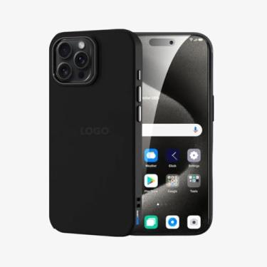 Imagem de SMART E CASE Capa Capinha Case Proteção Premium com Interior em Microfibra, Preta, Resistente a Impactos (iPhone 15 Pro Max)