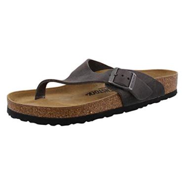 Imagem de Sandália Masculina Birkenstock Como, Camberra Iron Oiled Leather, 7-7.5