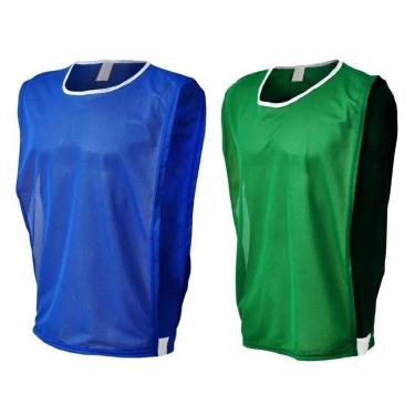 Imagem de Kit Misto com 10 Coletes de Futebol (5 Azul e 5 Verde) - TRB-Unissex