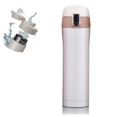 Imagem de Garrafa Térmica Squeeze Inox 500ml - Branco