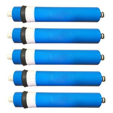 Imagem de Kit 5x Membrana Para Osmose Reversa 100gpd 380 Litros Dia - Fdma Filtr