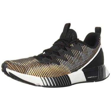Imagem de Reebok Tênis feminino Fusion Flexweave, Preto/Desert Glow/Branco, 6