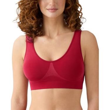 Imagem de Wacoal Sutiã feminino de alças largas B-Smooth, Regina Red, 38