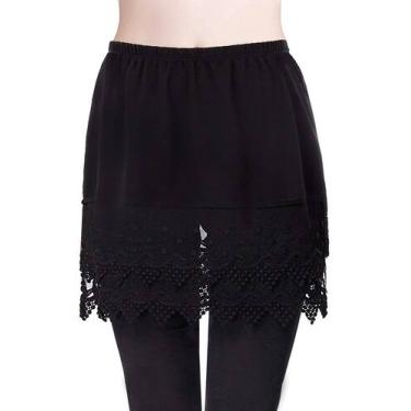 Imagem de Extensor de camisa de renda Modesty Vanrose Jan Black 2XL-3XL