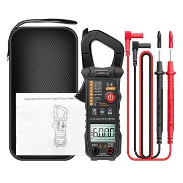 Imagem de Alicate Amperímetro Digital Profissional ANENG ST208 NFe - Medições AC