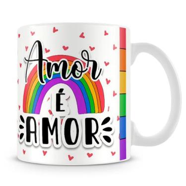 Imagem de Caneca Personalizada Amor é Amor com Foto - 325ml - Amo Canecas