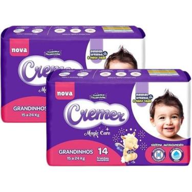 Imagem de Fralda Cremer Jumbinho - Kit com 2 pacotes - Tam Grandinhos - 28 Unida