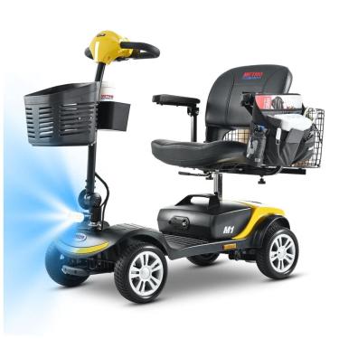 Imagem de Cadeira de Rodas Elétricas Metro Mobility 4 Rodas, Capacidade de 136 kg, Dobrável, Leve, com Alcance de 16 km, Luz LED, Ideal para Adultos