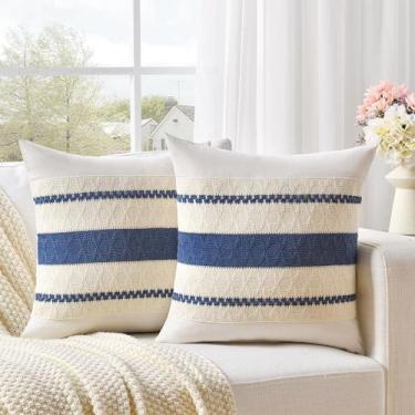 Imagem de Capa de almofada decorativa Fancy Homi Vintage Dusty Blue