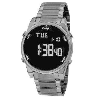 Imagem de Relógio Digital Masculino Champion Rose completo Qtz, Preto