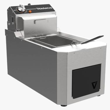 Imagem de Fritador Industrial Elétrico de Mesa Venâncio 8 Litros de Óleo 220V Tanque em Inox - VFO15EME