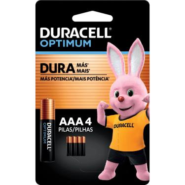 Imagem de Pilha Duracell Alcalina AAA Optimum 4 Unidades