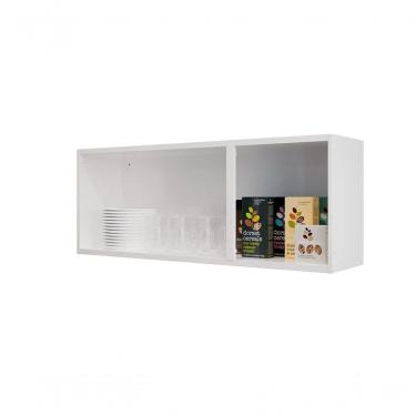 Imagem de Armário Aéreo De Cozinha Rose 3 Portas Itatiaia - Branco