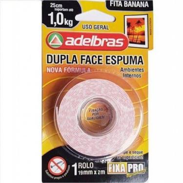 Imagem de Fita Adelbras dupla face espuma 1Kg 19mmx2m