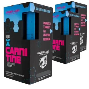 Imagem de Combo 3 L-Carnitina Liquida X-Carnitine 2000mg Under Labz-Unissex