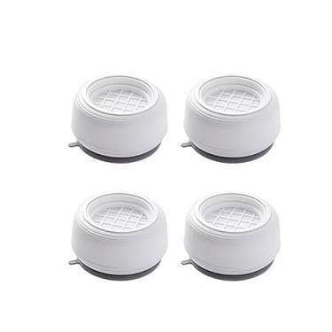 Imagem de Almofadas de amortecimento de vibração, pacote com 4 tapetes antivibração para máquina de lavar, redução de ruído e protetor de piso, almofadas de absorção de choque de ajuste universal para lavadora