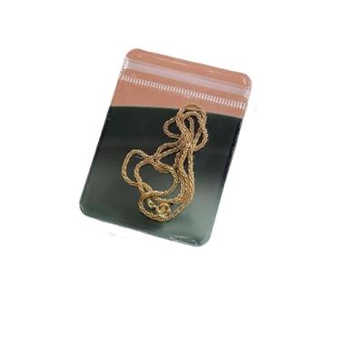 Imagem de Grade Transparente Livro De Armazenamento De Jóias Auto Vedação Saco Para Colar Anel Foto Cartão Organizador (bolsa de joias(80Pcs))